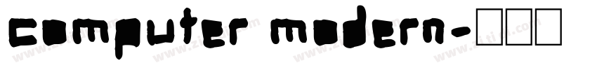 computer modern字体转换